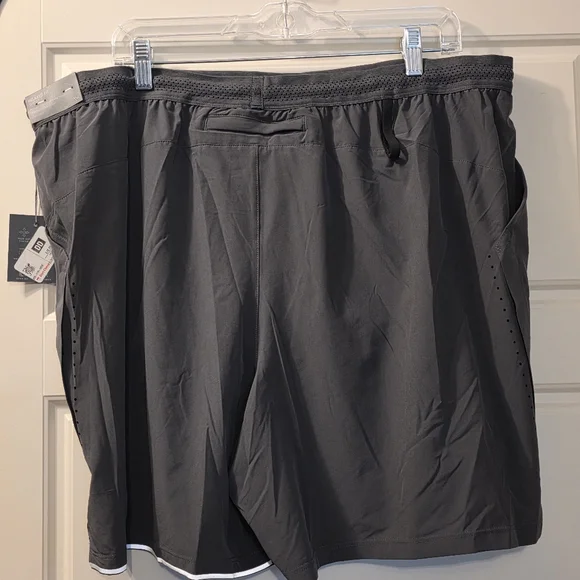 VRST Mens Velocity Running Shorts In Charcoal Grey Size XXL - Picture 4 of 5